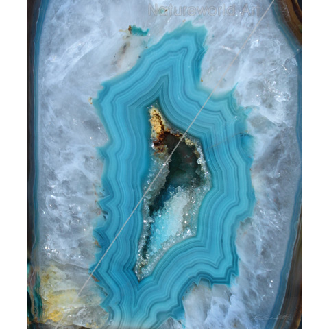 Geode Blue 1 Art Print