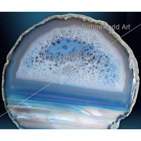 Geode Blue 2 Art Print - Click Image to Close