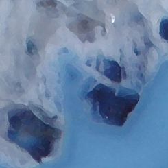 Geode Blue 2 Art Print