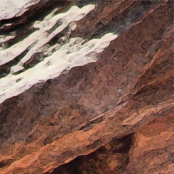 Canyon Rock Art Print - Click Image to Close